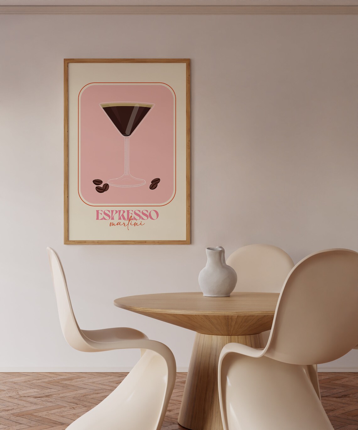 Espresso Martini Retro Bar Cart Art Print - Image 2