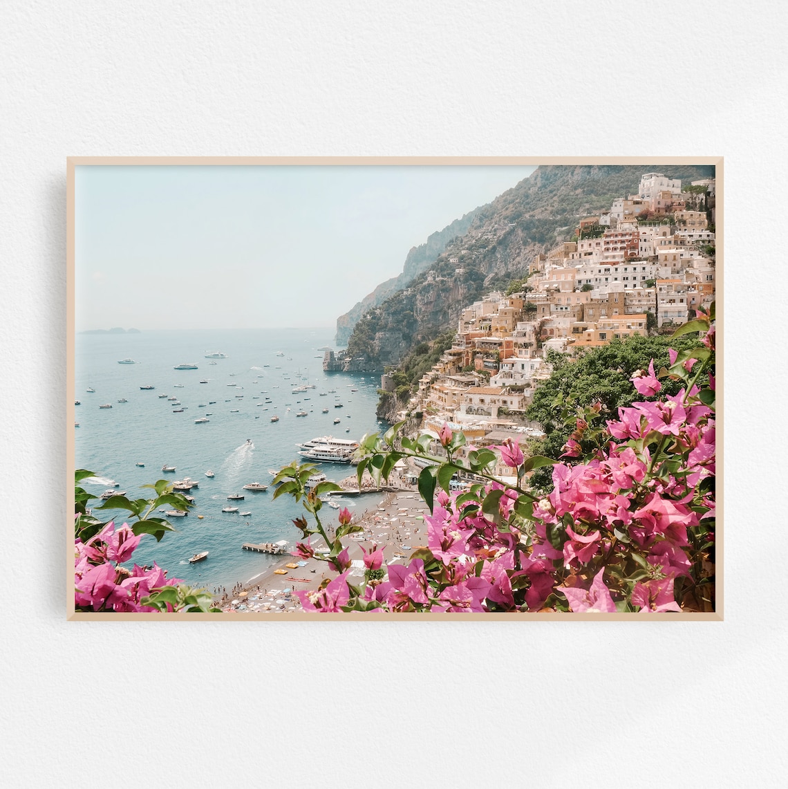 Amalfi Coast Positano Travel Poster, Italy Wall Art - Image 2