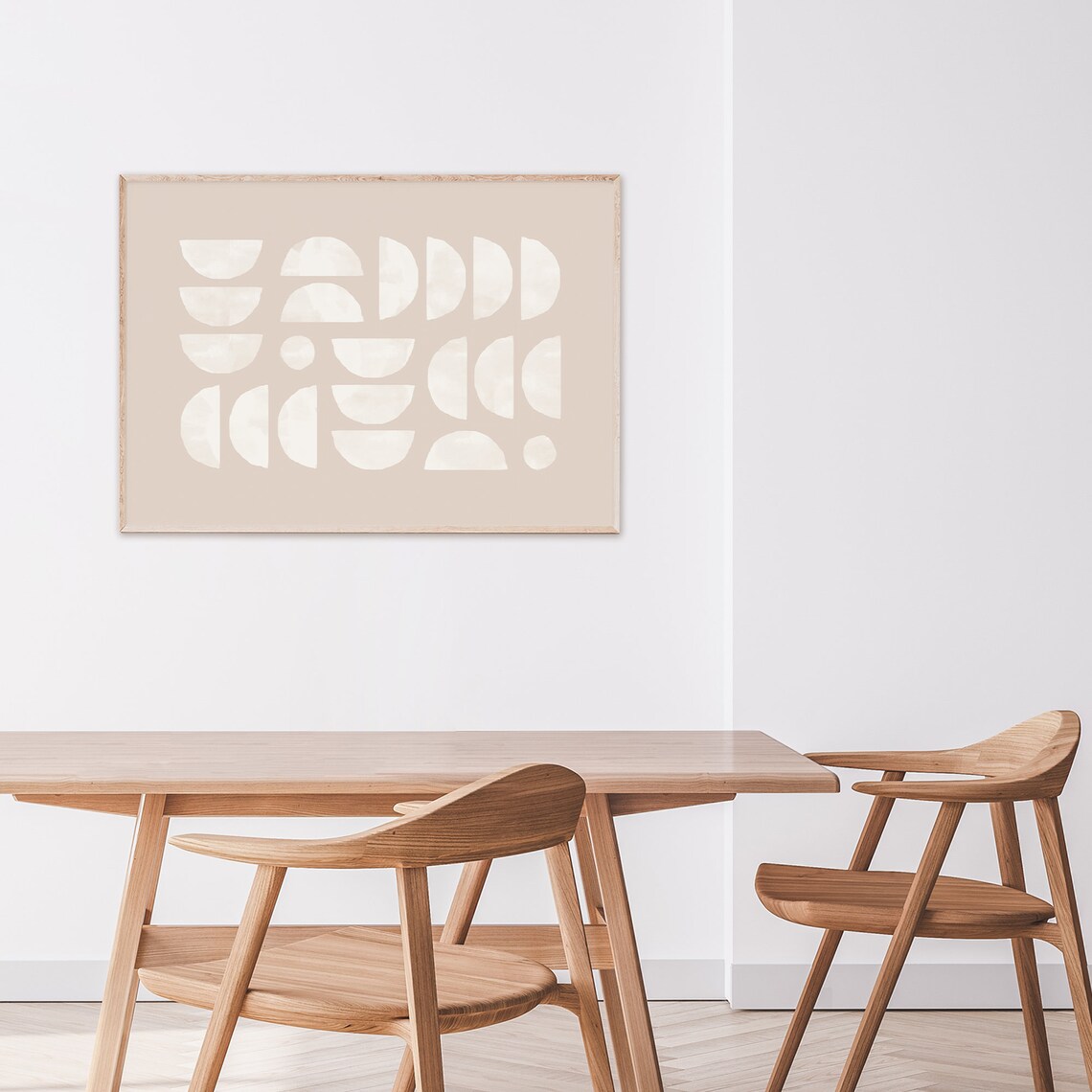 Semicircle Art Print, Mid Century Modern Boho - Image 2