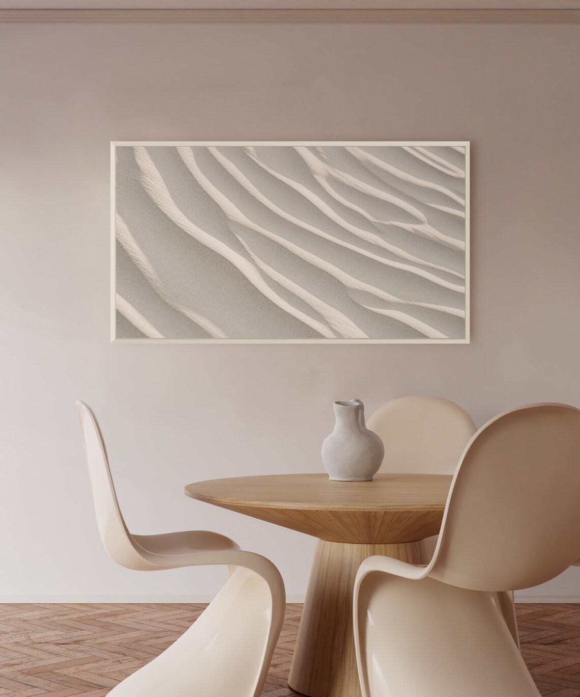Neutral Coastal Sand Beachy Art, TV Wall Print - Image 2