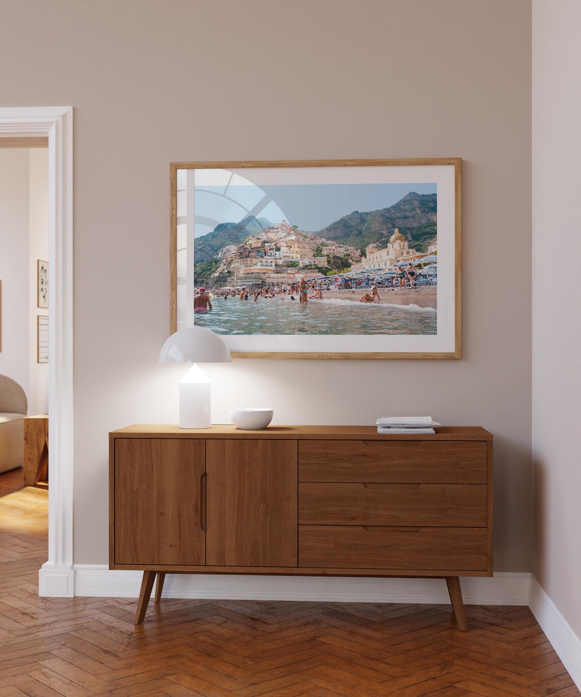 Landscape Amalfi Wall Art Swimming Art Amalfi Coast Print Positano Beach Print Italy Wall Art Amalfi Photography Italian Summer - Image 2
