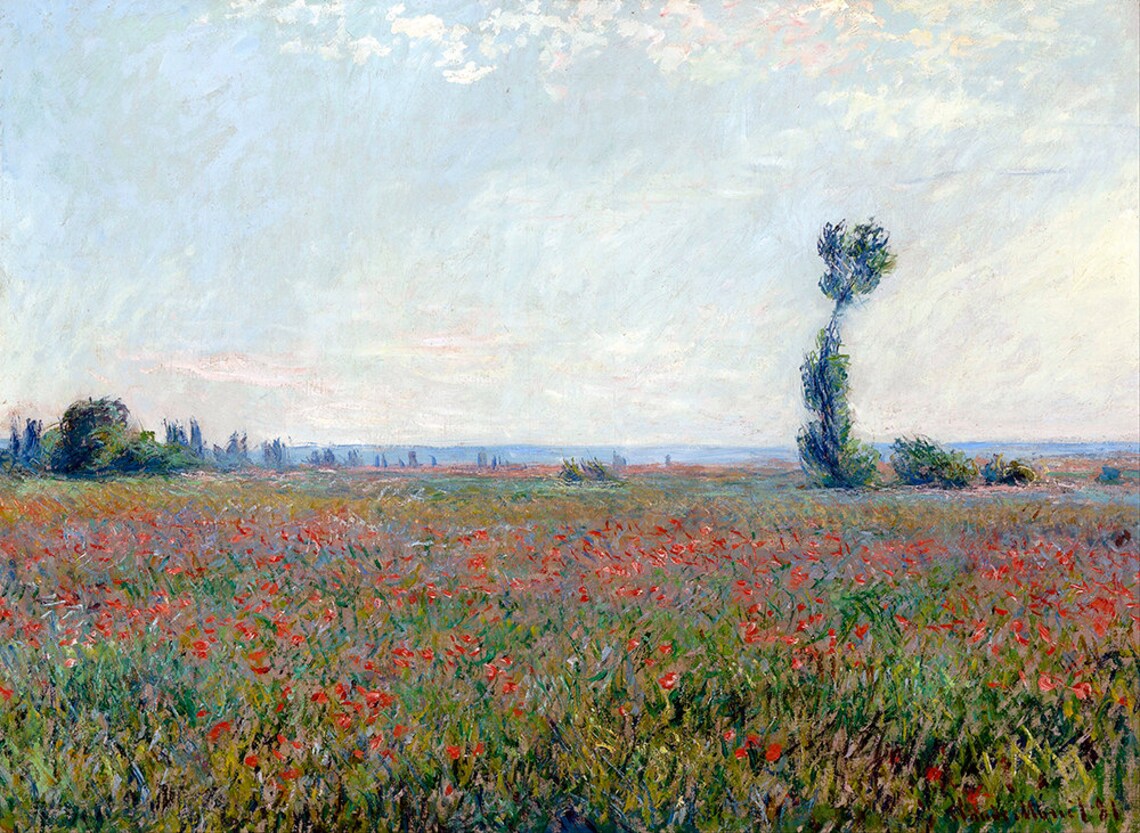 Claude Monet Poppy Field Fine Art Glice 1881 Sku 0146 - Image 2