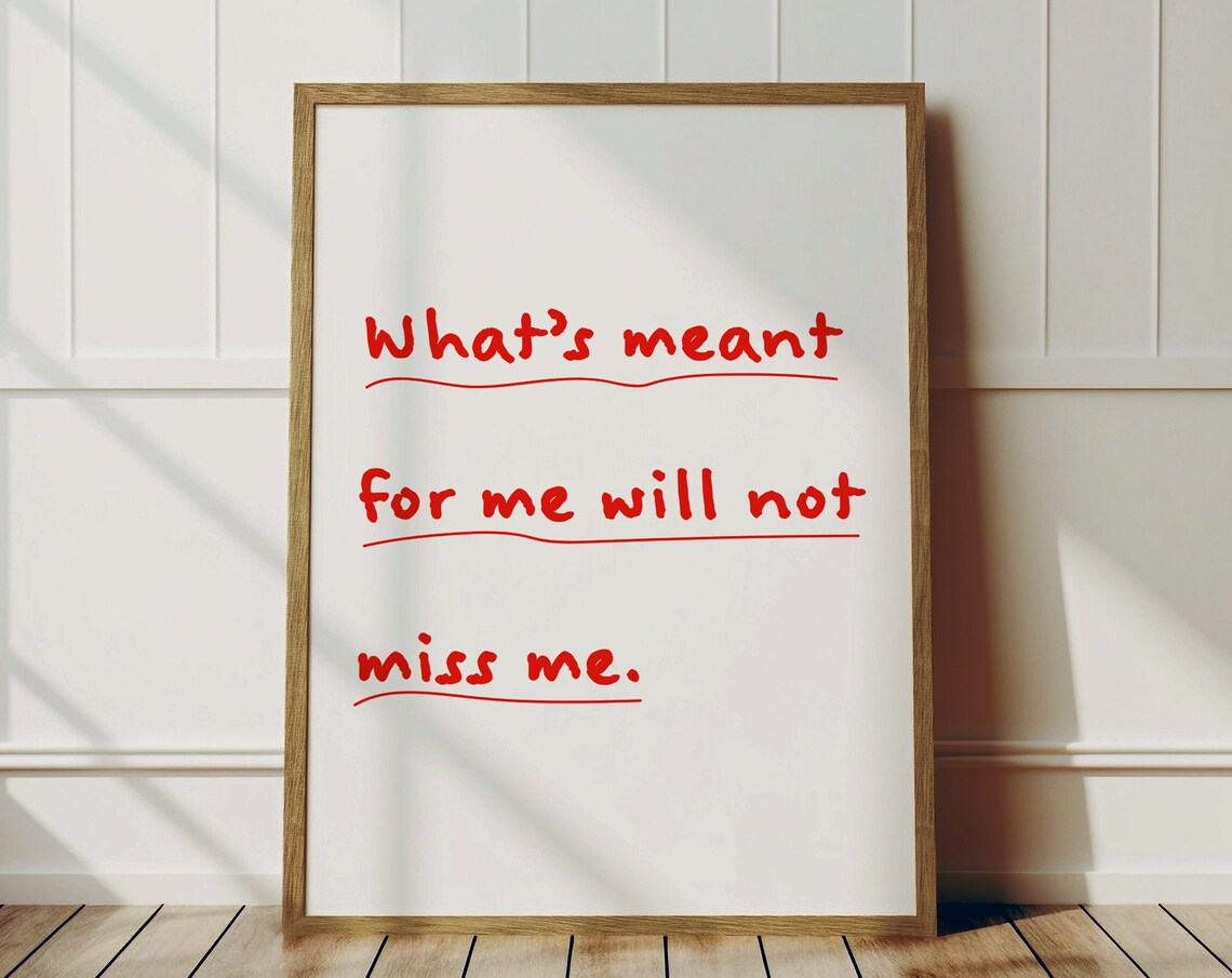 Abraham Hicks Quote Poster, Red Typography Art