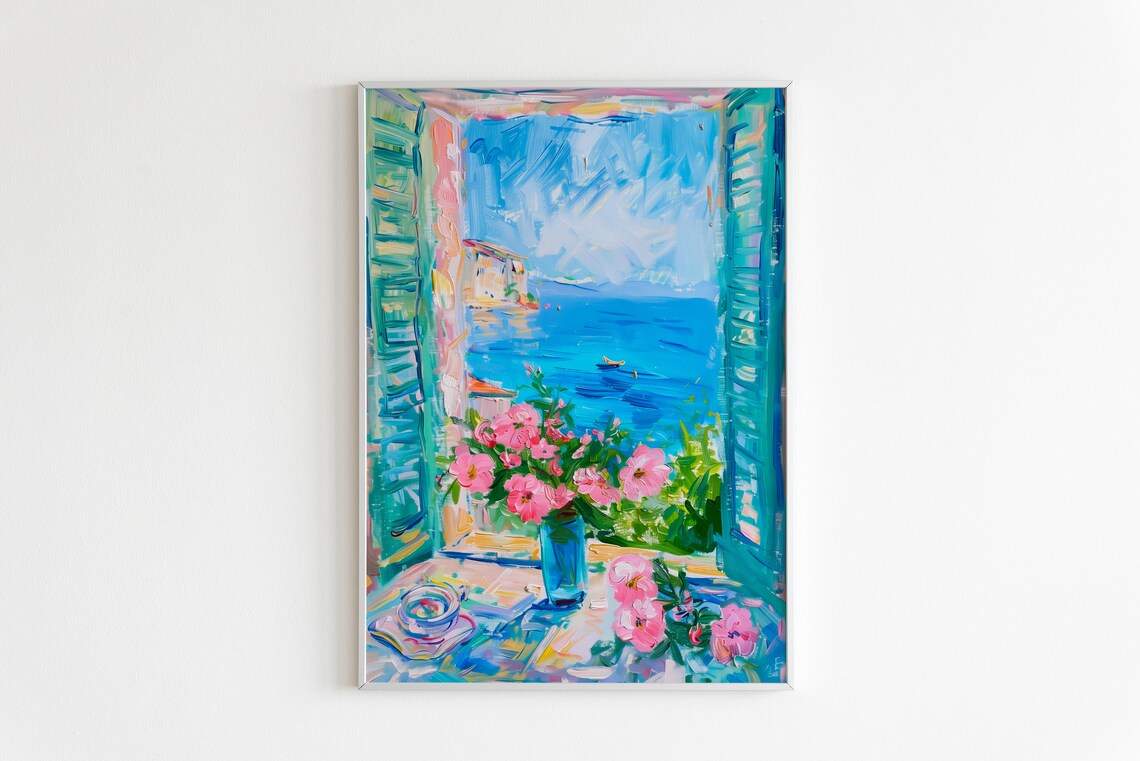 Henri Matisse Open Window Roses Art Print