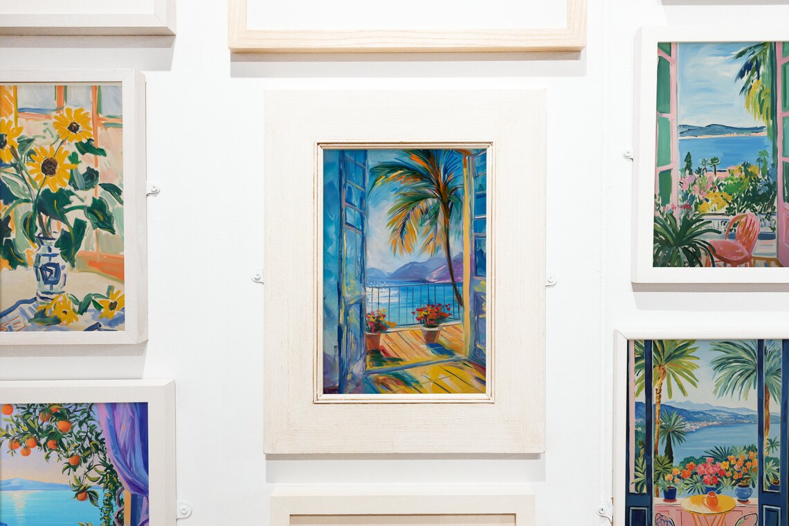 Matisse Open Window Tropical Palm Tree Art Print - Image 4
