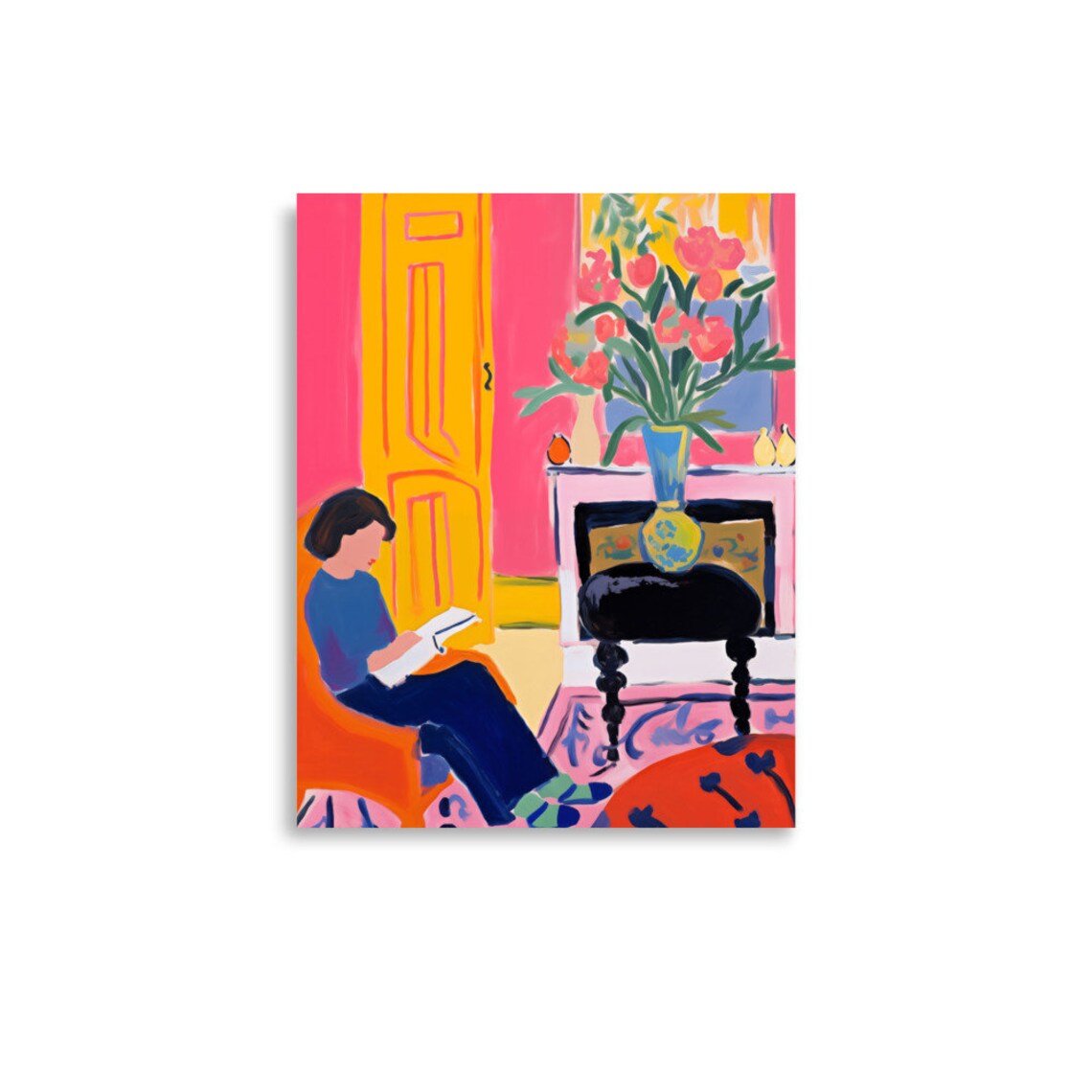 Henri Matisse Woman Reading Art Print, Modern - Image 3