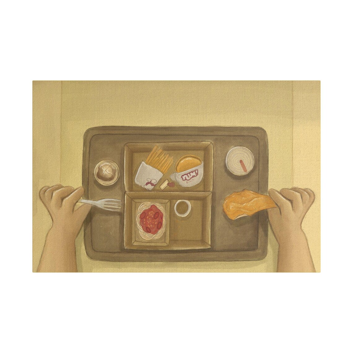 Jollibee Kids Meal Tray Nostalgic Filipino Food Poster Home Decor