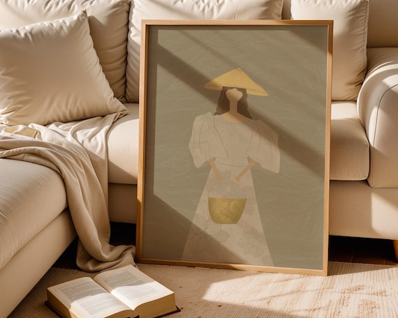 Philippines Poster Filipina Portrait Art Satin Philippine Tradition Culture Wall Decor Home Living Room Filipino Gift