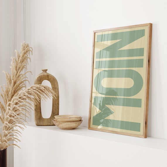 Moin Poster Hamburg Travel Poster, Retro Typography