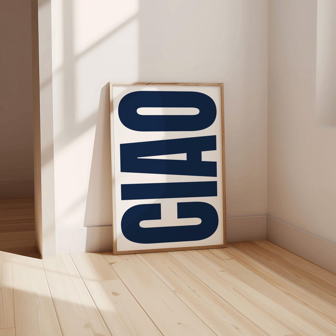Ciao Print Retro Italy Typography Poster - Image 3