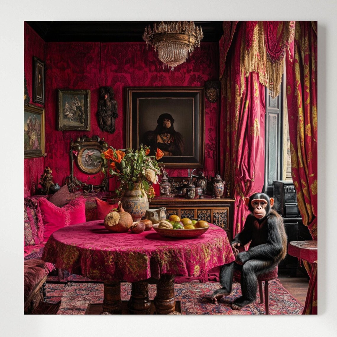 Bohemian Monkey - Maximalist Boho Animal Print