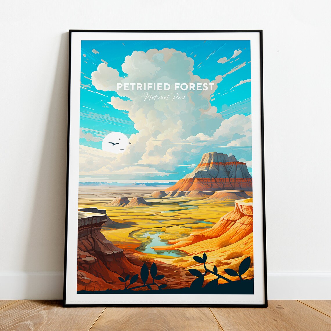Petrified Forest National Park Painted Desert Canyon Vista Poster - Image 2
