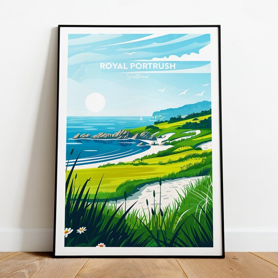 Royal Portrush Golf Course Northern Ireland Royal Portrush Poster Royal Portrush Print Birthday Wedding Gift