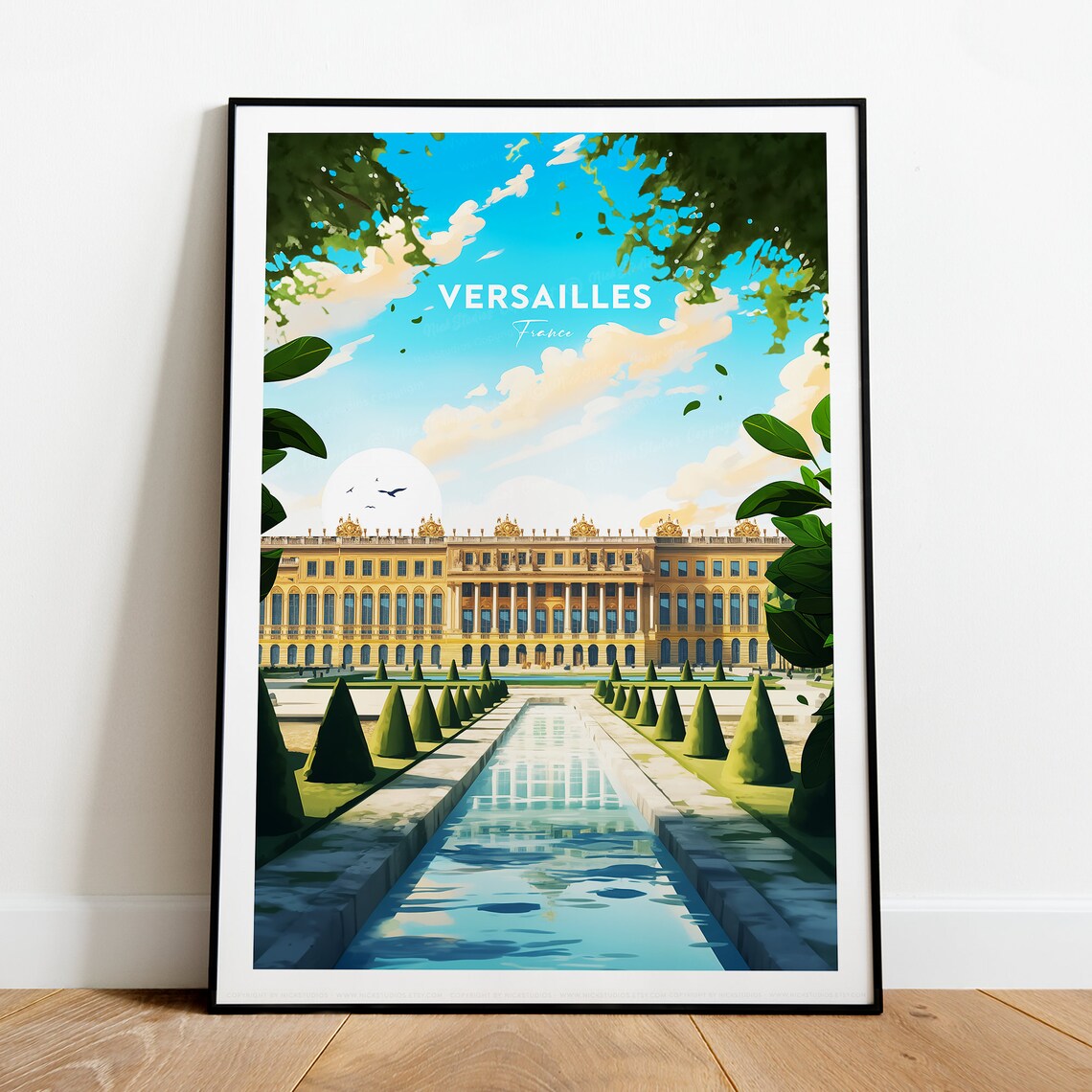 Versailles France Royal Palace Gardens Vintage Travel Poster Art - Image 2