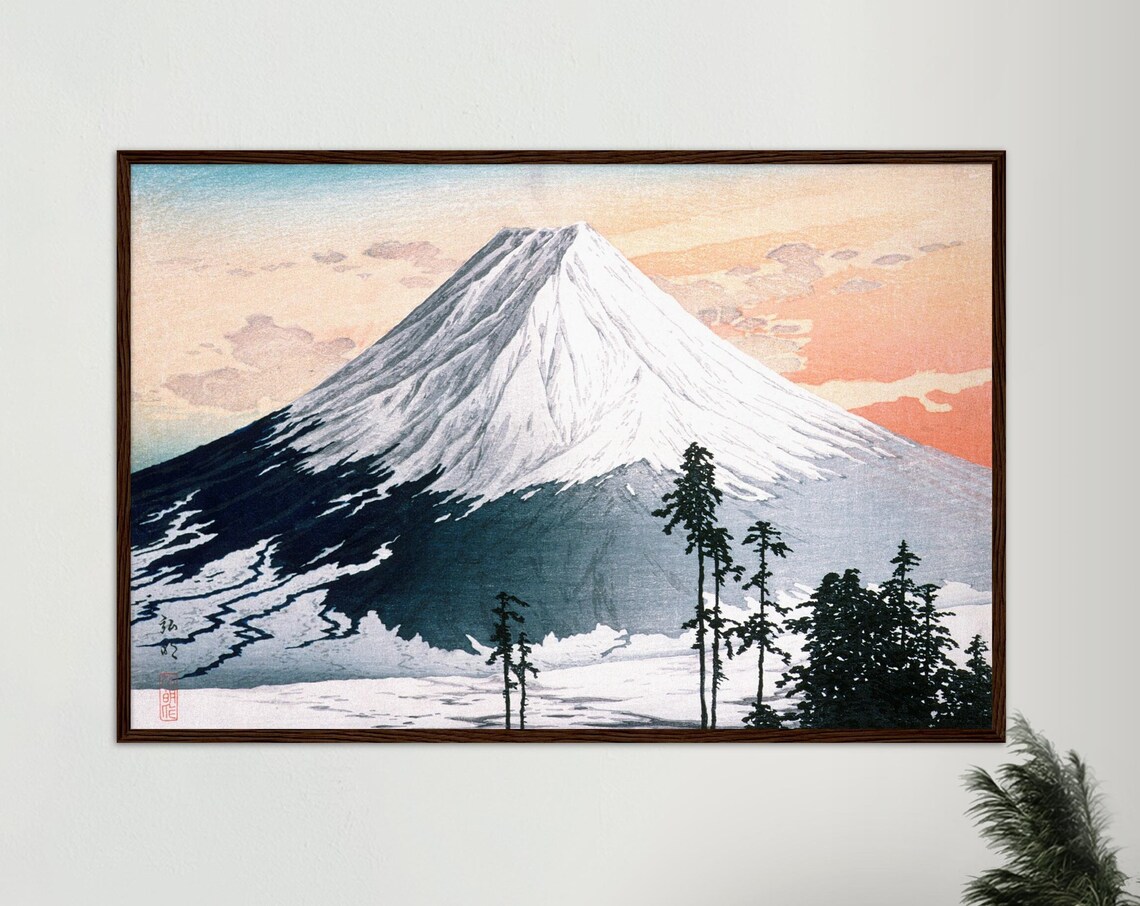 Ukiyo-E Mount Fuji, Japanese Woodblock Art