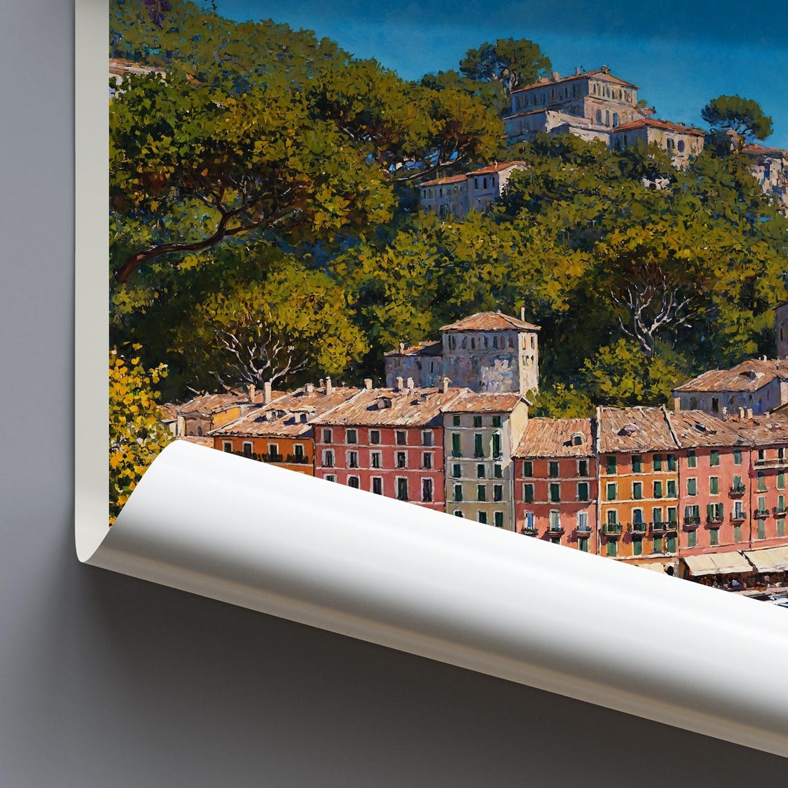 Portofino Harbor Boats Colorful Waterfront Italy Travel Poster - Image 3