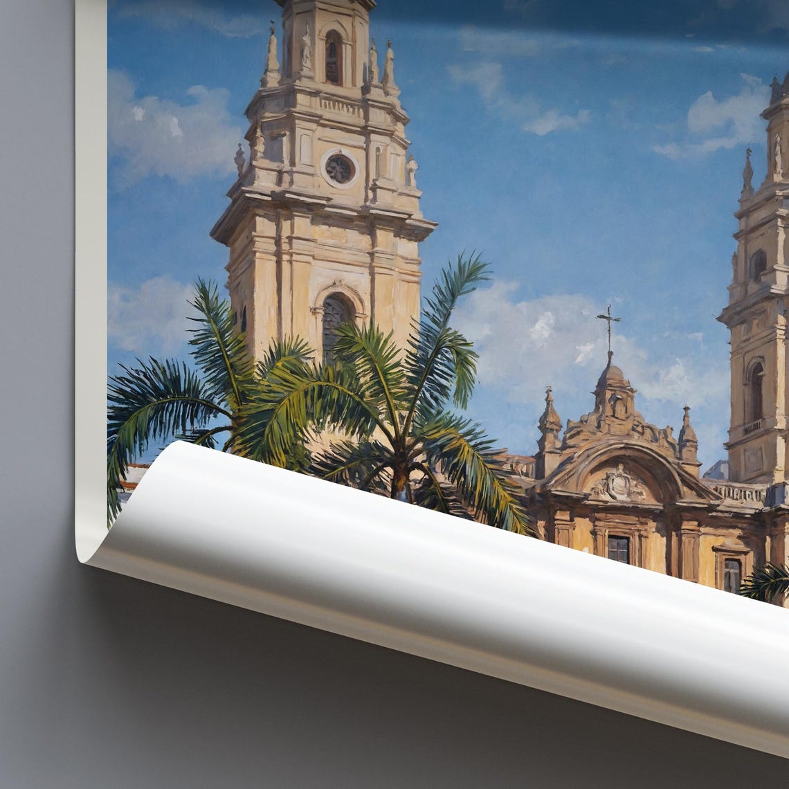 Lima Travel Print Travel Poster Wall Art Home Decor Peru Personalized Gift Painting Framed - Image 3