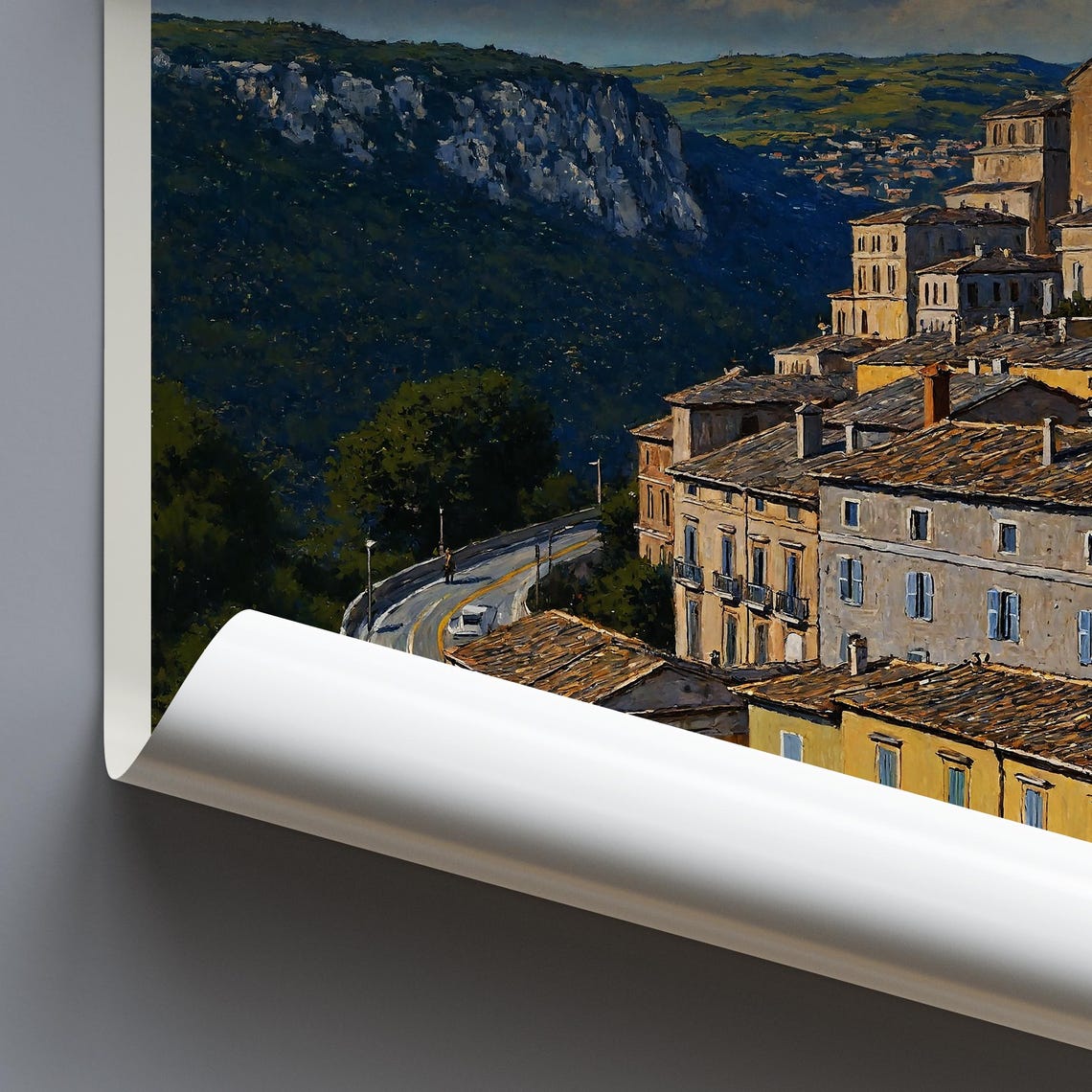 Ragusa Sicily Baroque Hill Town Cathedral Dome Painted Art Poster - Image 4