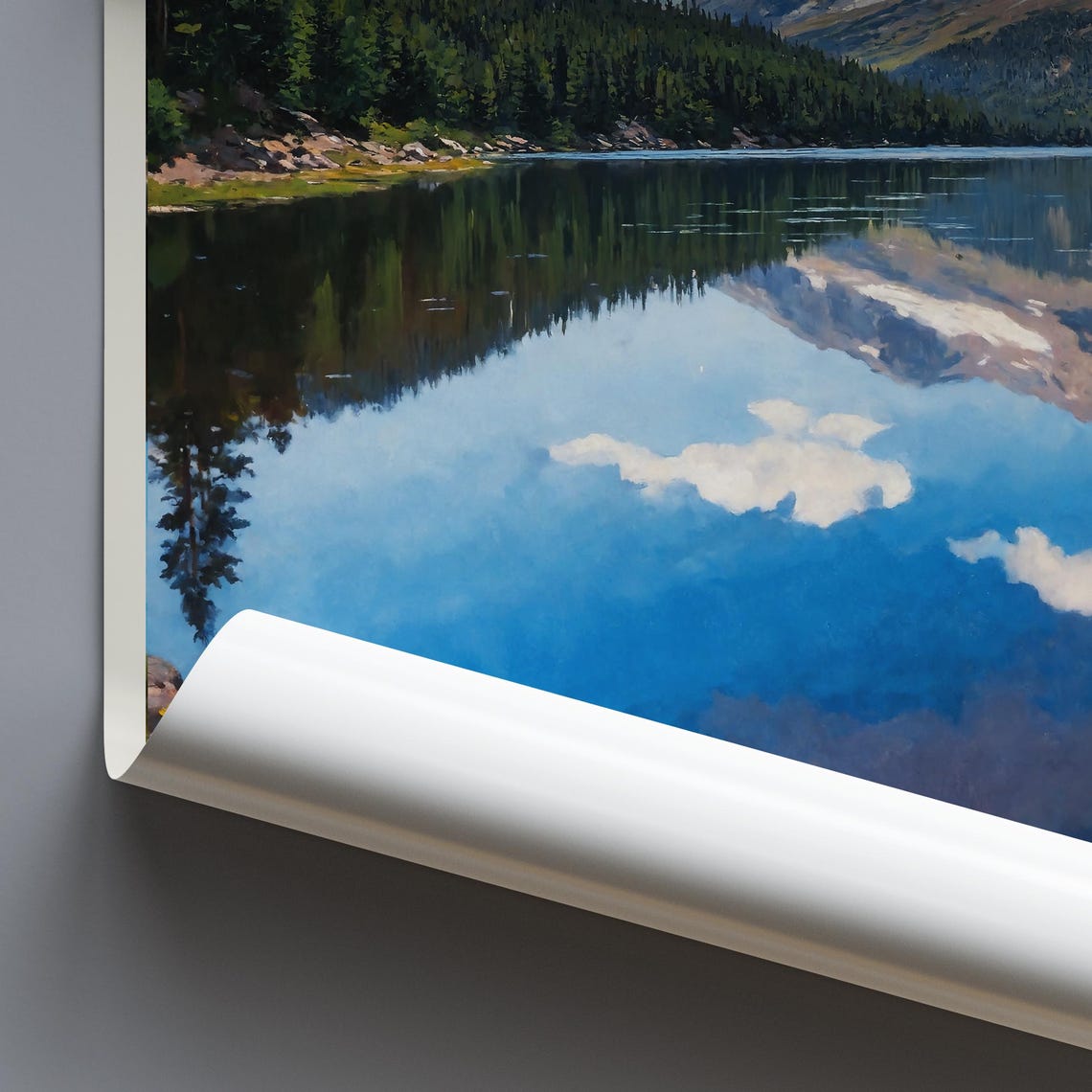 Echo Lake Colorado Rocky Mountain Wildflower Lake Reflection Poster - Image 3