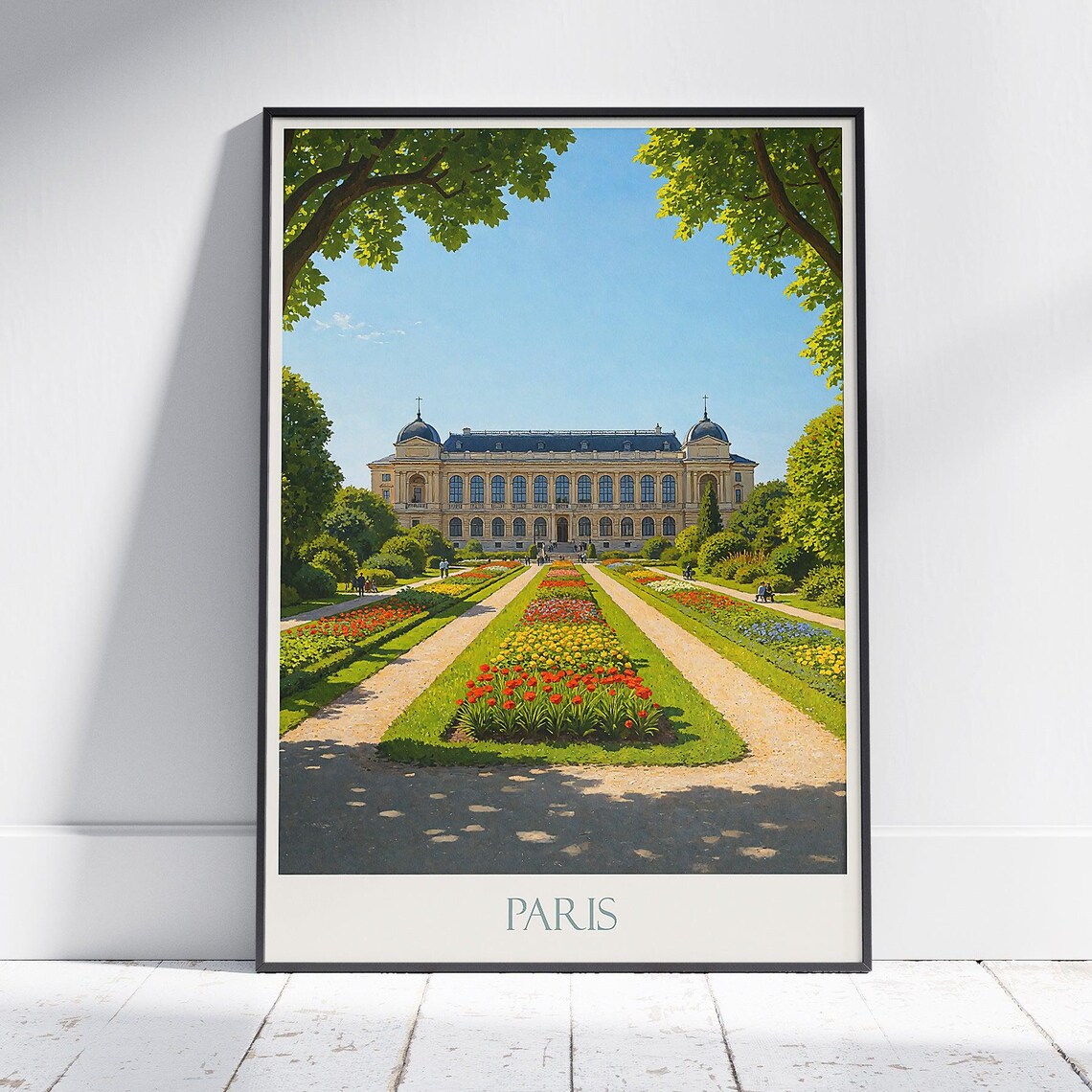 Paris Jardin des Plantes Botanical Garden Museum Travel Poster