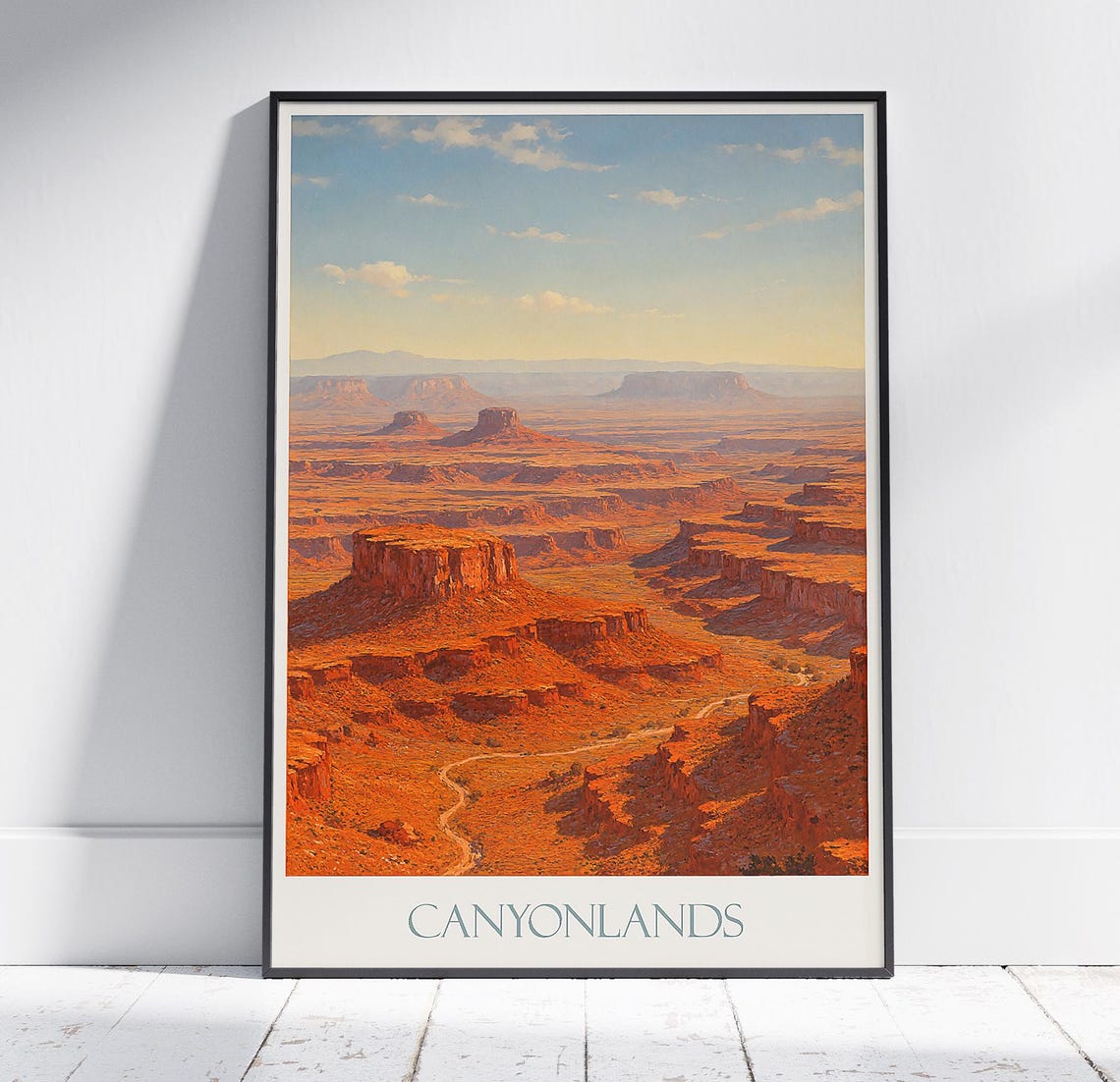 Canyonlands Utah Red Rock Desert Sunset Landscape National Park Poster