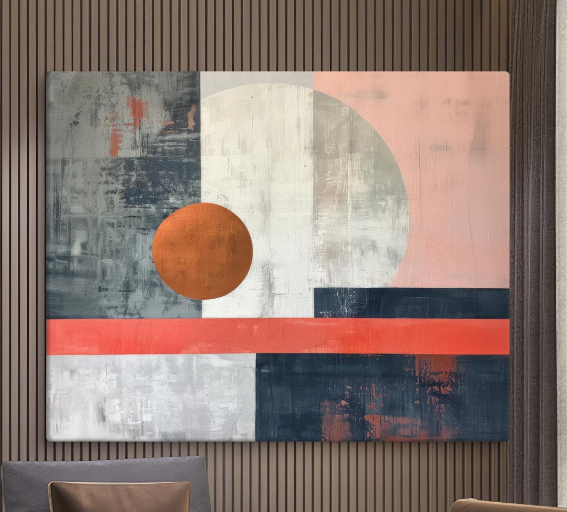Modern Geometric Abstract Wall Decor