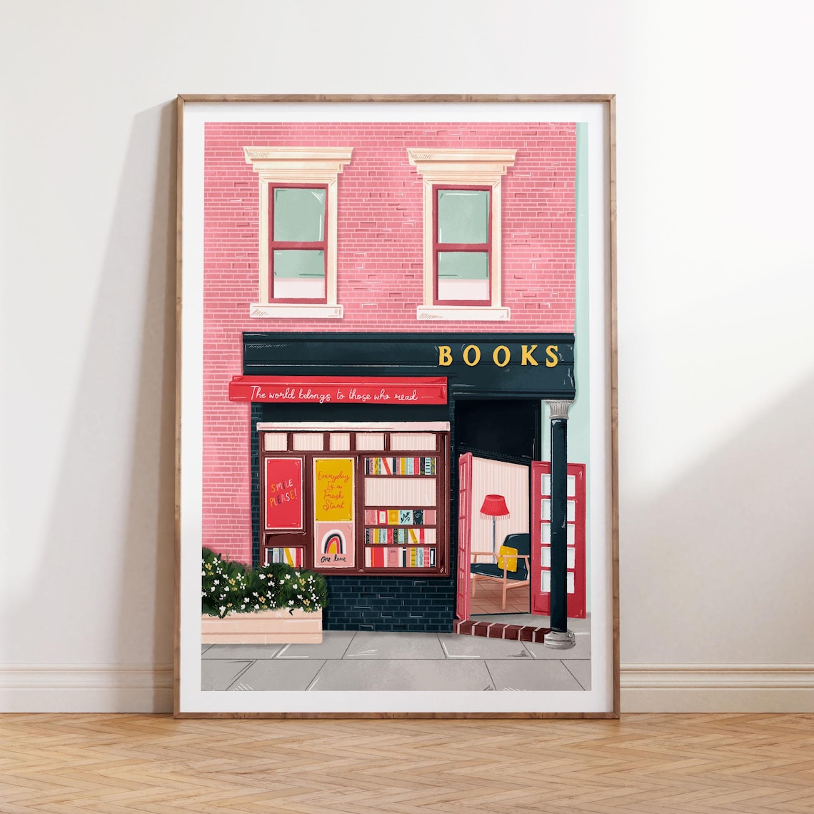 New York Bookshop Art Print, Reading Wall Art