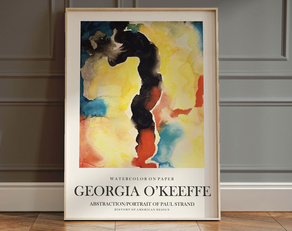 Georgia O'Keeffe Exhibition Poster, Contemporary Art