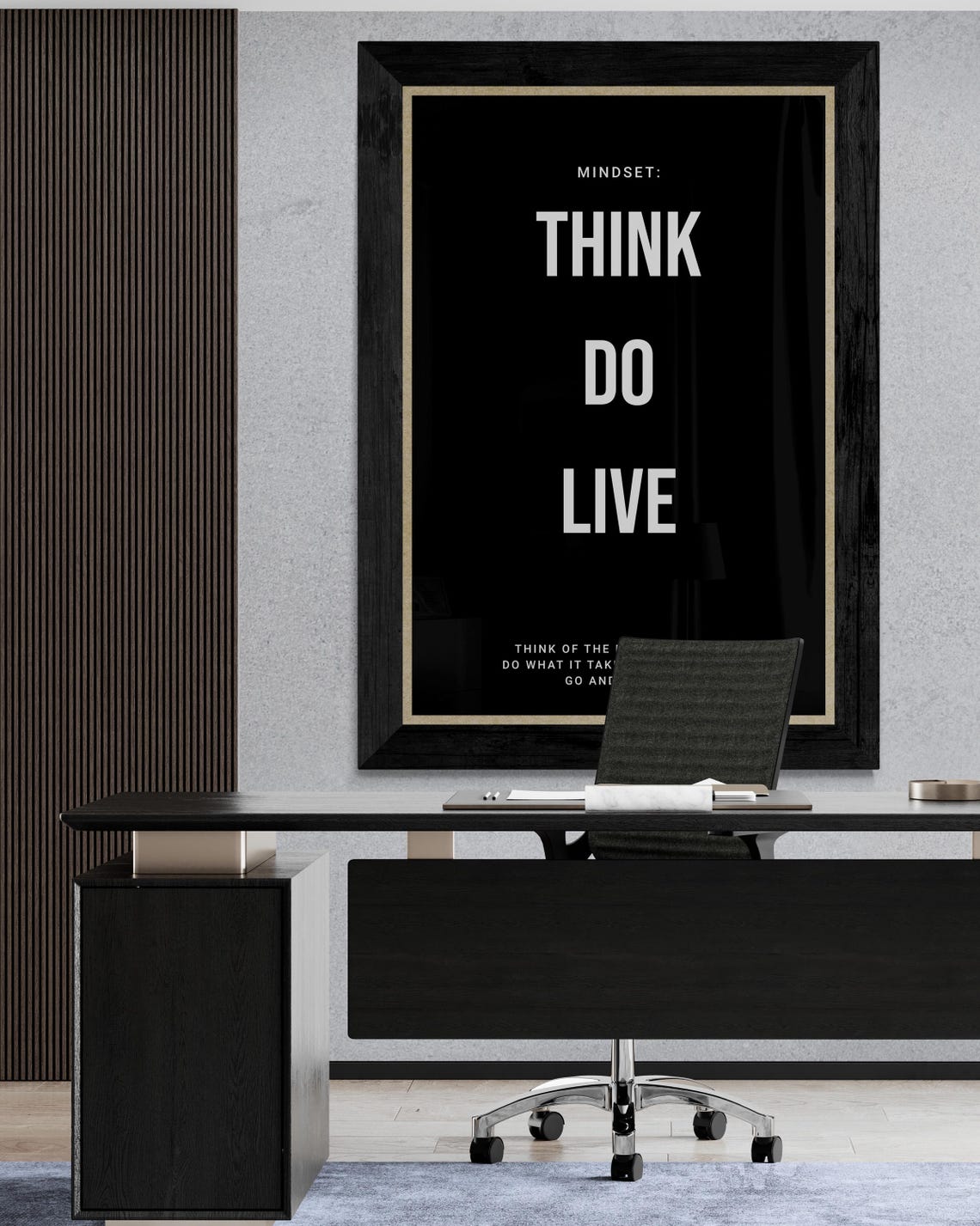 Think Do Live The Life You Want Action Mindset Quote Poster Art - Image 2