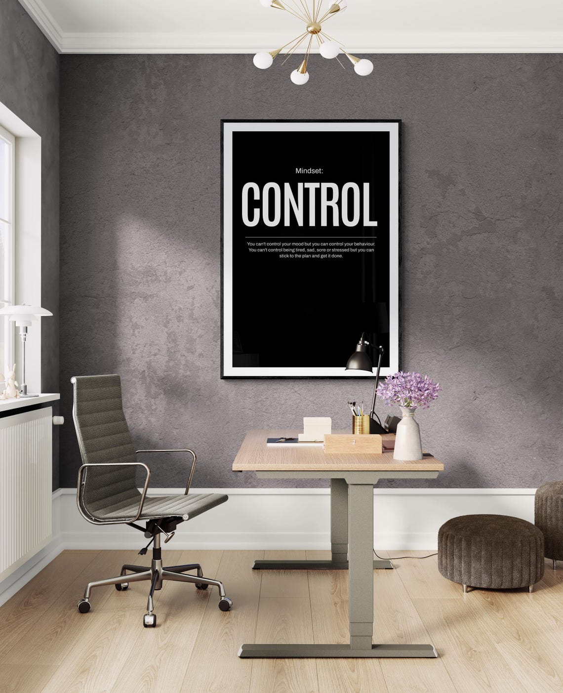 Control Your Mood And Behaviour Mindset Discipline Poster Design - Image 2