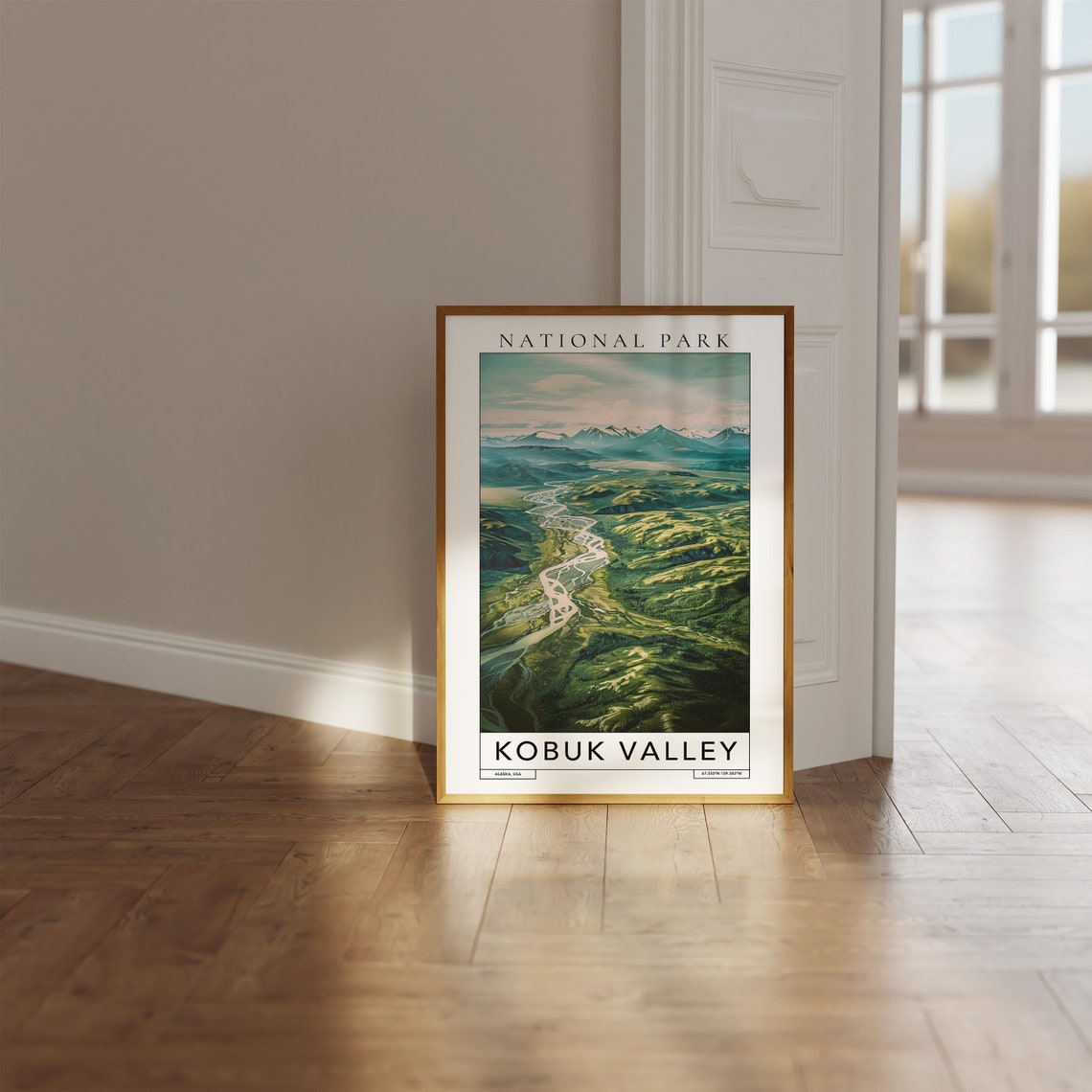 Kobuk Valley National Park Travel Print Kobuk Valley Alaska Travel Poster Kobuk Valley Gift Travel Print National Park Wall Art - Image 3