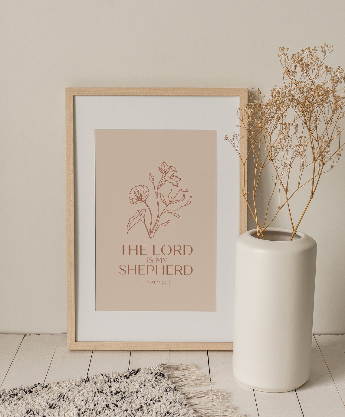 The Lord Is My Shepherd Psalm 23 Minimalist Art - Image 2