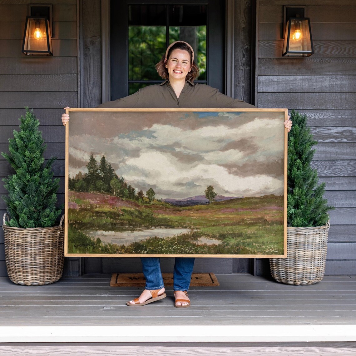 Nature Oil Painting Wall Art, Poster Print