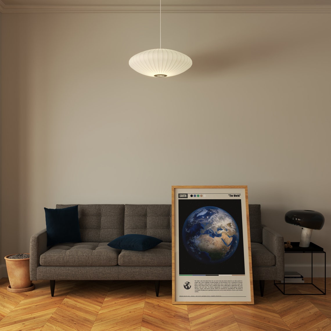 Earth The World Blue Marble Planet From Space Photography Poster - Image 6
