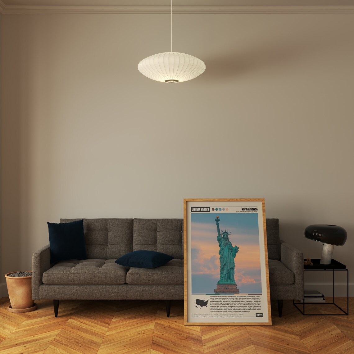 United States Poster, Statue of Liberty Art Print - Image 5