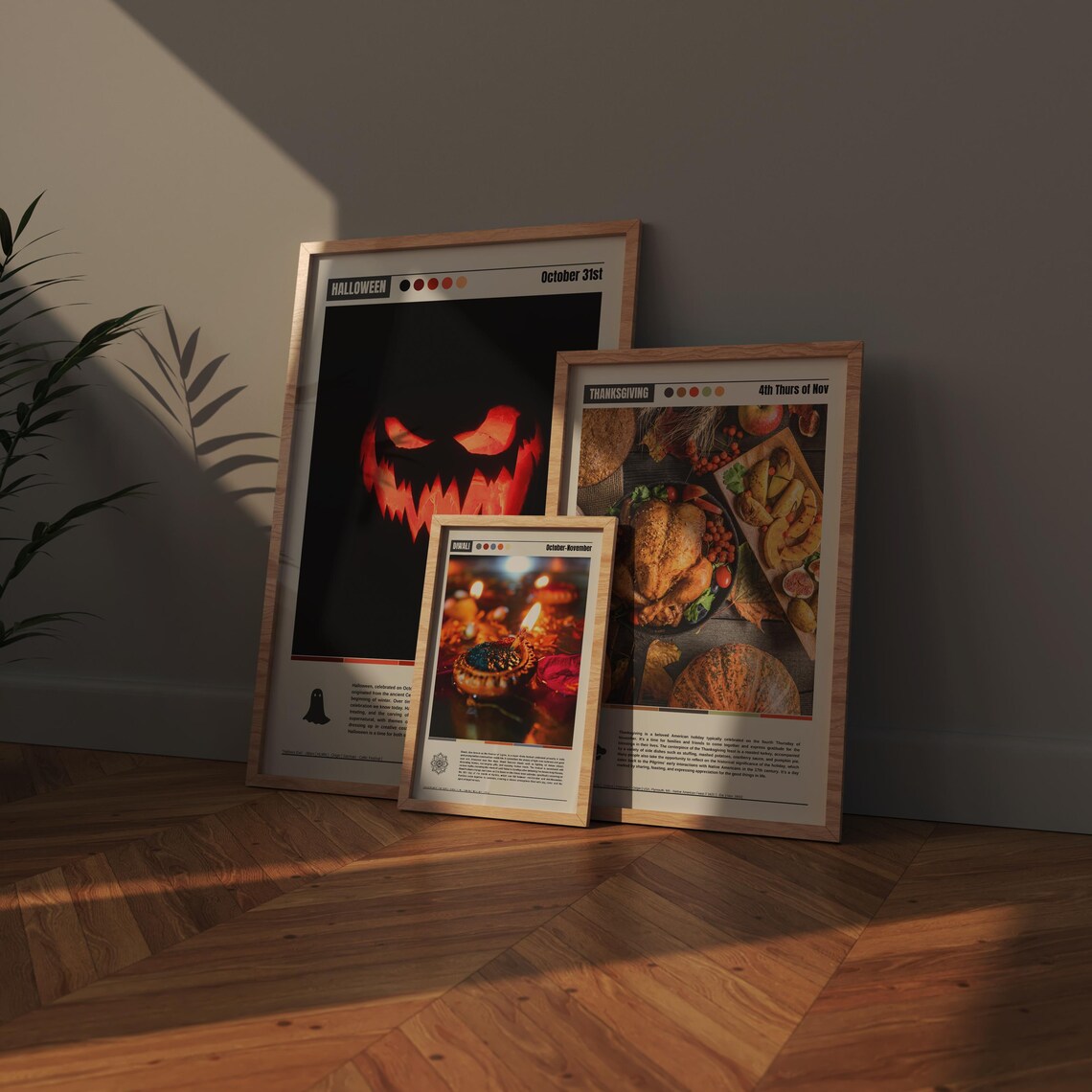 Diwali Festival of Lights Oil Lamp Close-Up Celebration Culture Poster - Image 4
