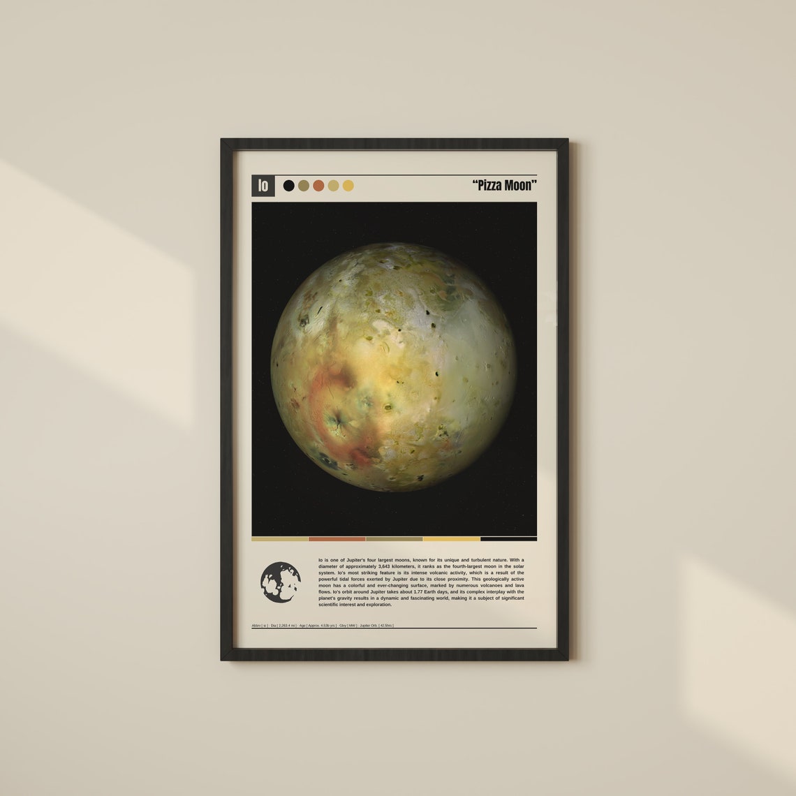Io Poster Io Print Io Wall Art Io Decor Io Photo Io Art Io Moon Moon Decor Moon Print Outer Space Decor Planet Poster