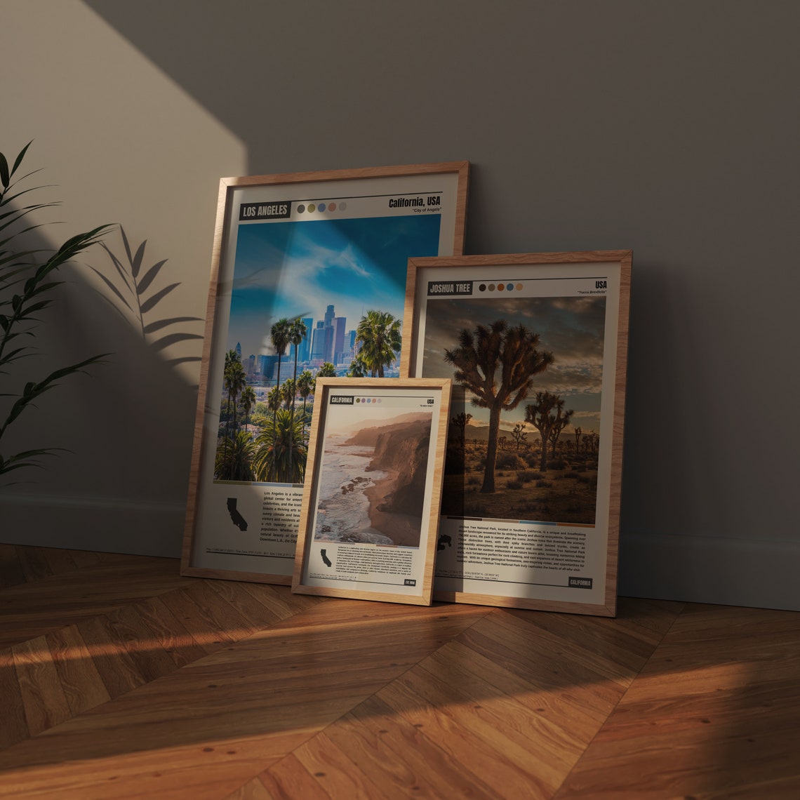 California Golden State Rugged Big Sur Coastline Sunset Poster - Image 2