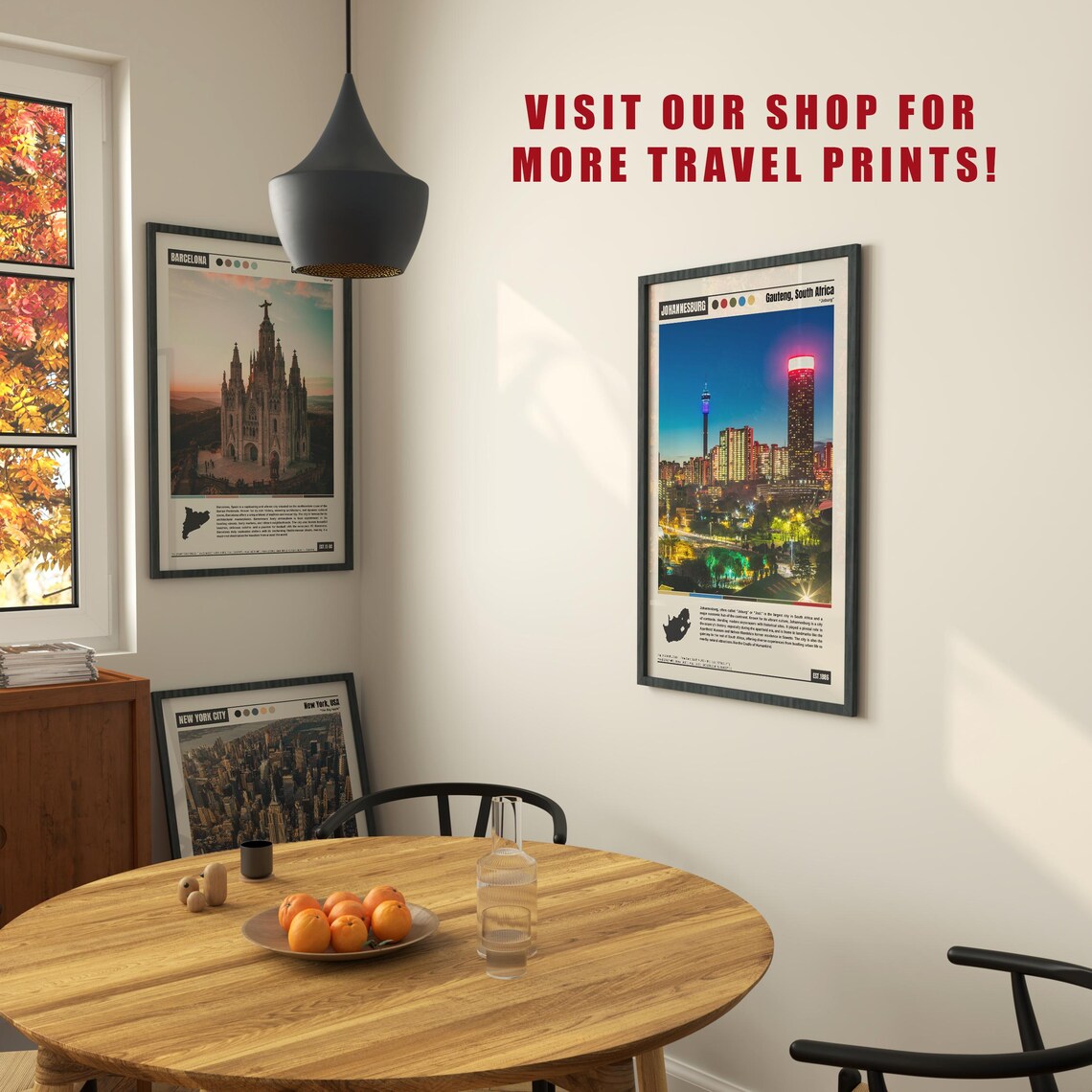 Johannesburg Travel Poster, City Wall Art Print - Image 6