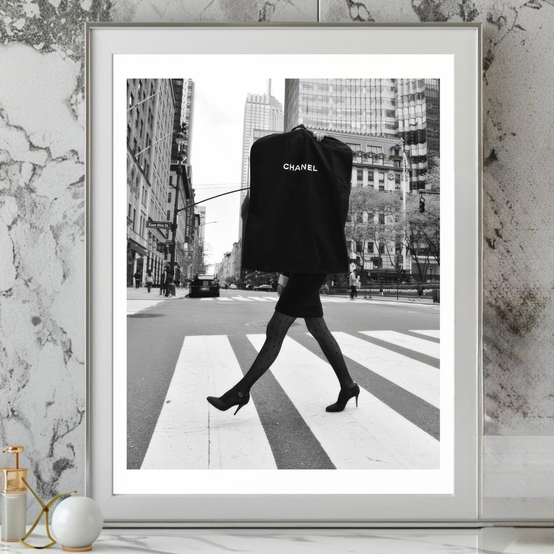 Woman Walking The Street Fashion Poster Feminist Print Fashion Wall Art Home Decor Art Decor Art