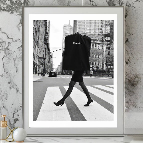 Woman Walking The Street Fashion Poster Feminist Print Fashion Wall Art Home Decor Art Decor Art