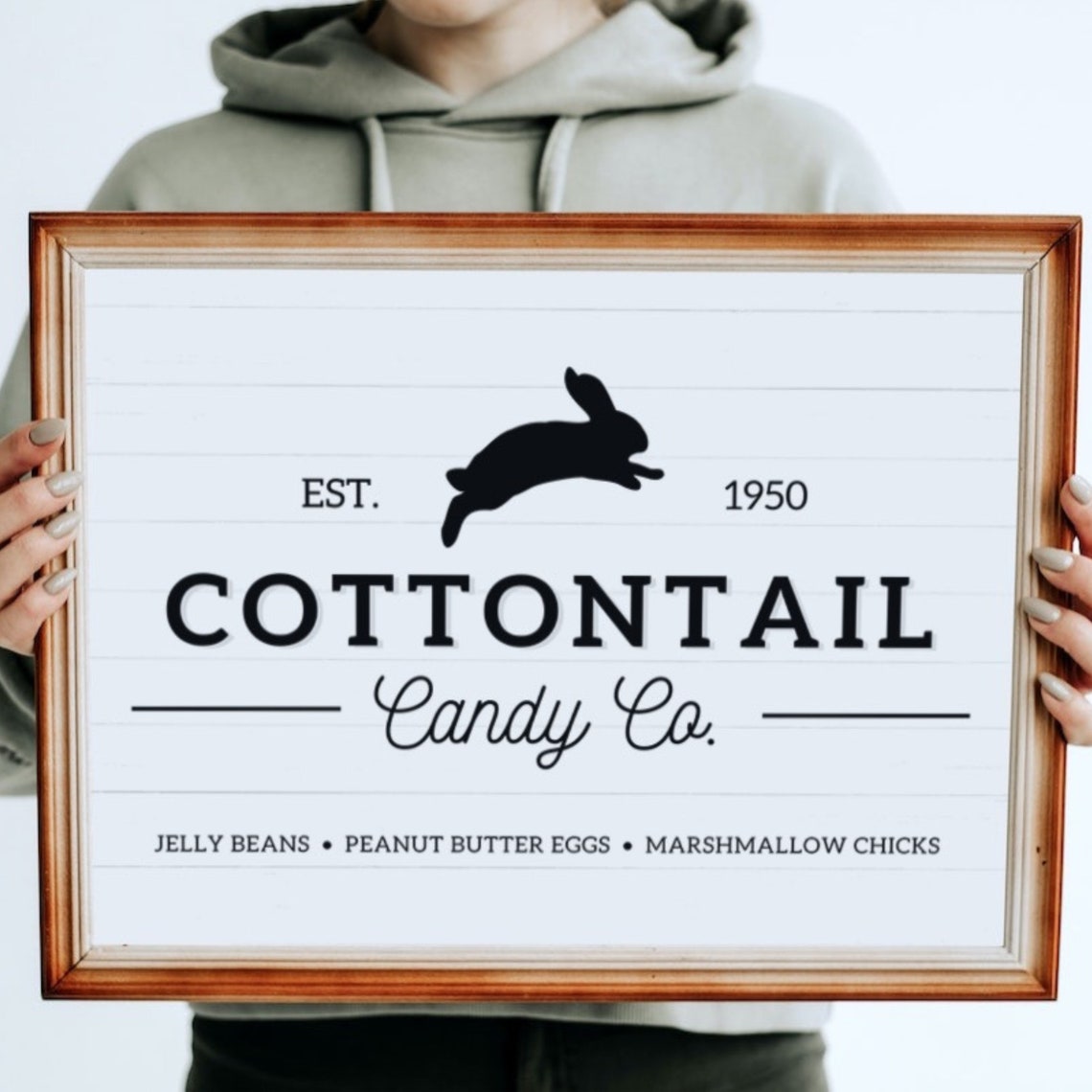 Easter Farmhouse Print Cottontail Candy Co Easter Decor Gallery Wall Art Carrot Patch - Image 3