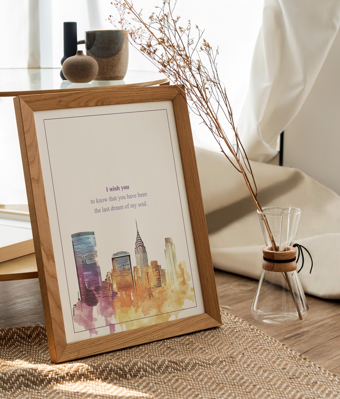 Tale of Two Cities Last Dream of My Soul NYC Watercolor Poster - Image 2