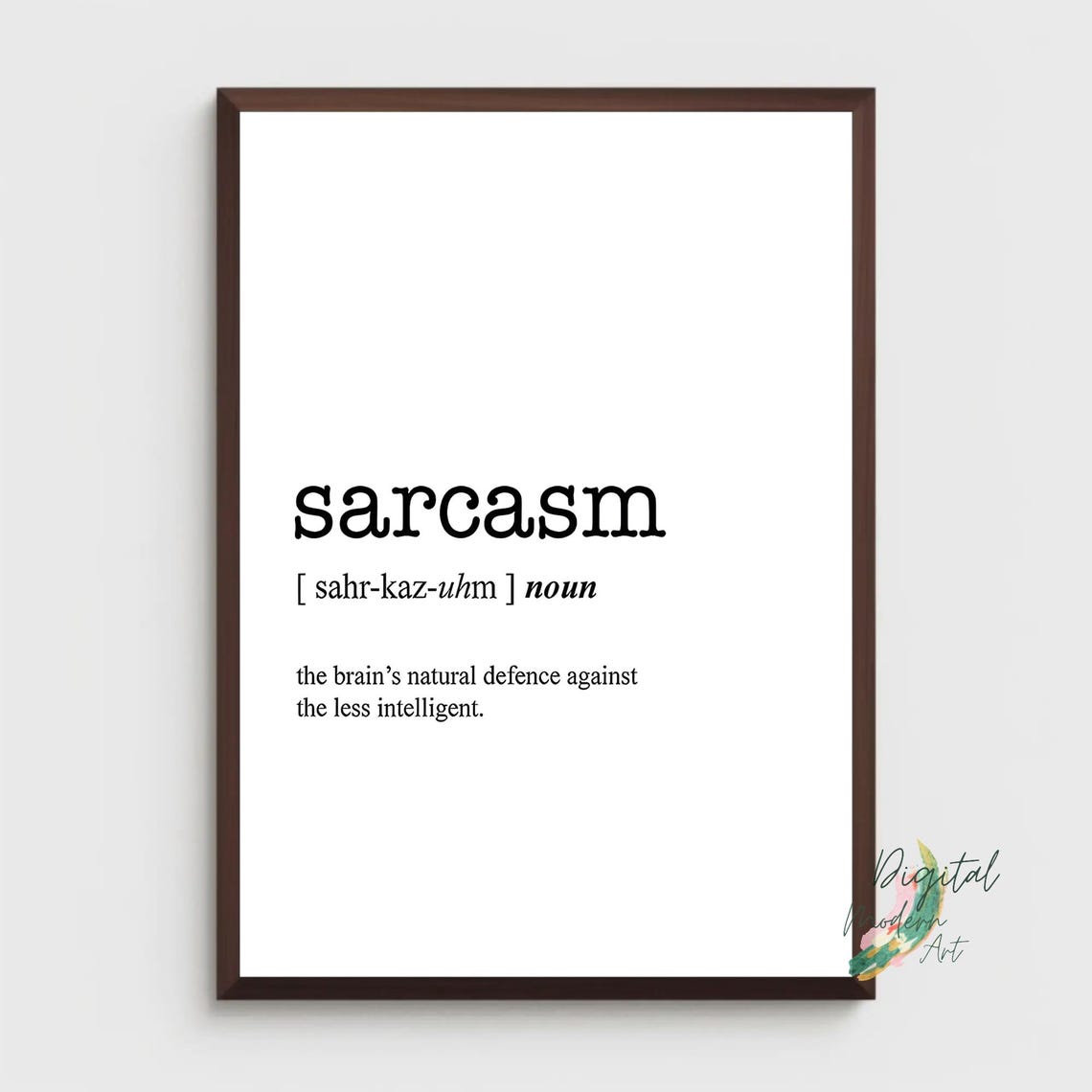 Ignorant Definition Funny Sarcastic Dictionary Meaning Gift Poster - Image 2