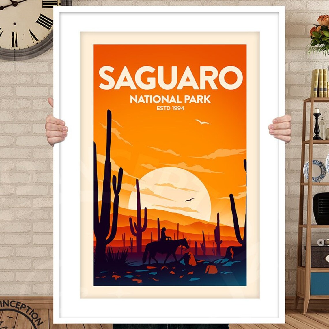 Saguaro National Park Travel Gift Poster