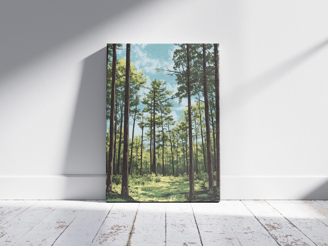 Arkansas Ozark National Forest Tall Pine Vintage Travel Art Poster - Image 2
