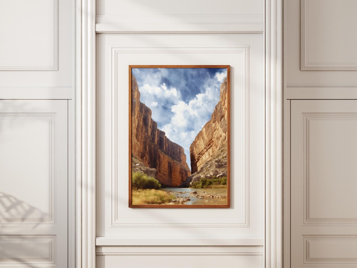 Big Bend Texas Desert Canyon River Scenic National Park Poster - Image 2