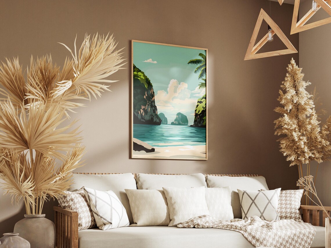 Raja Ampat Karst Islands Lagoon Cove Indonesia Travel Poster - Image 3