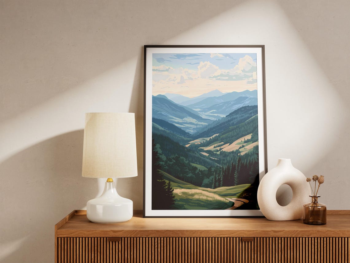 Transylvanian Alps Romania Carpathian Mountain Valley Poster - Image 4