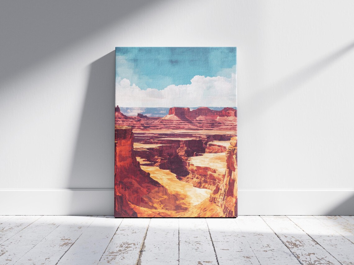 Canyonlands National Park Utah Red Desert Mesas Canyon Travel Poster - Image 2